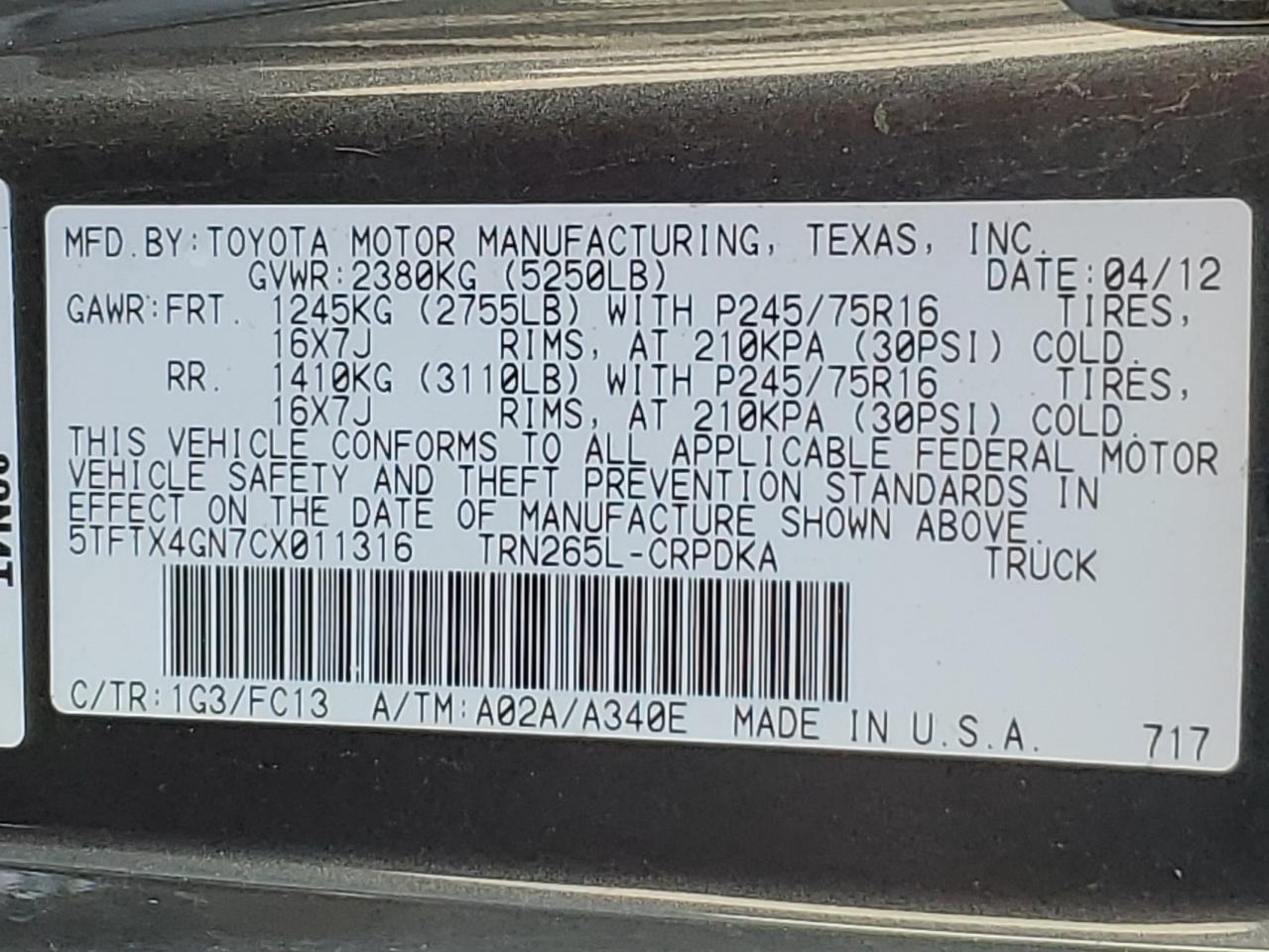 Toyota Tacoma Prerunner Access Cab Image 10