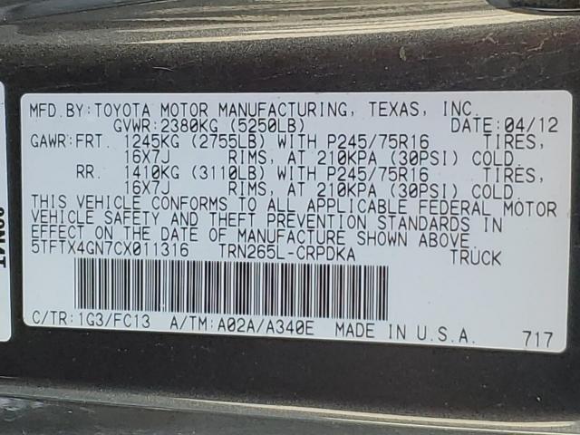 Toyota Tacoma Prerunner Access Cab Image 10