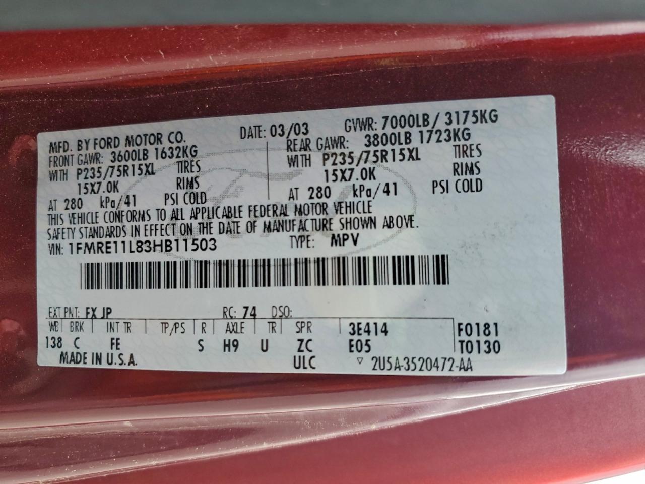 Ford Econoline E150 Wagon Image 12